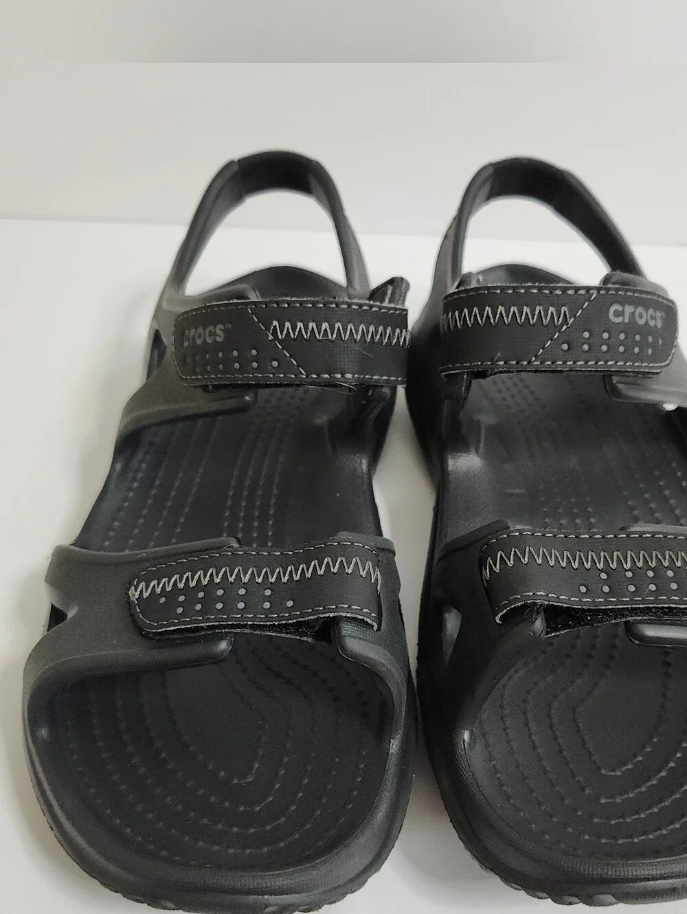 Crocs Swiftwater River Sandal '18 BLACK Adjustable Straps 203965  Mens Size 7M